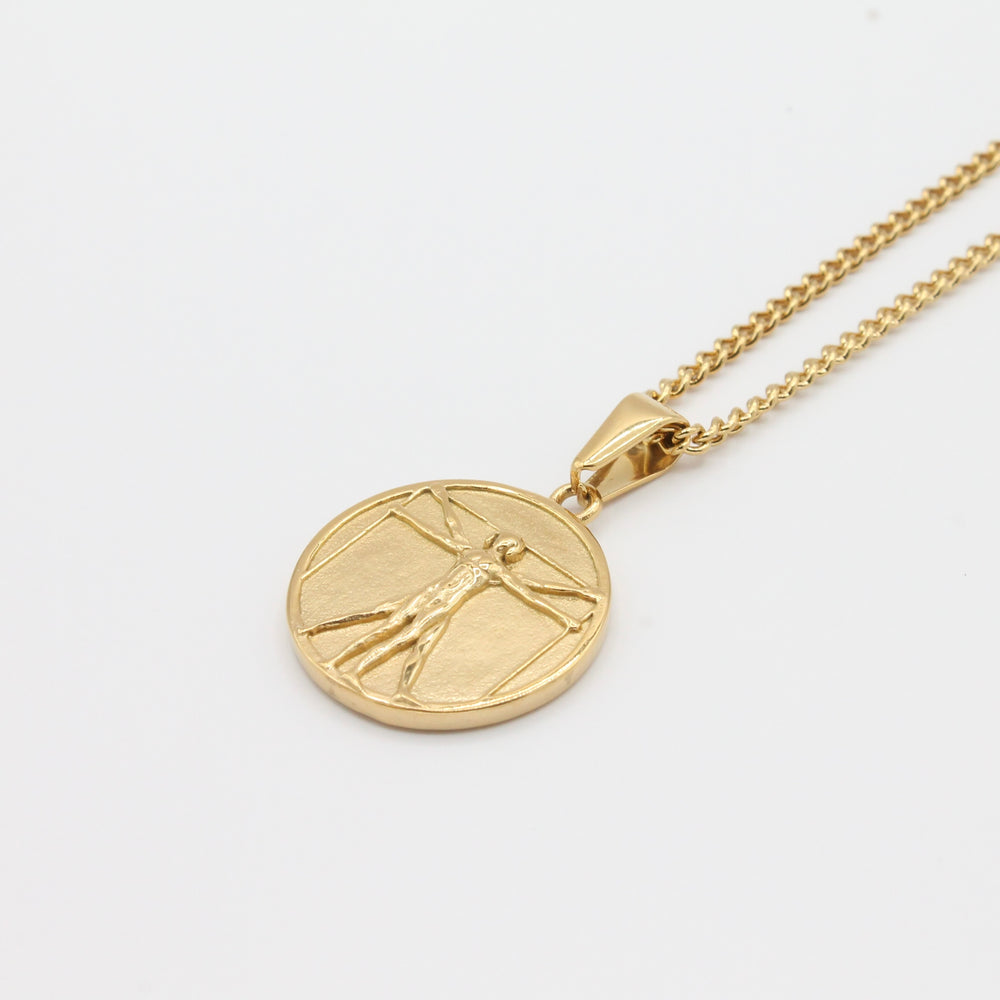 Convex Vitruvian Man Pendant