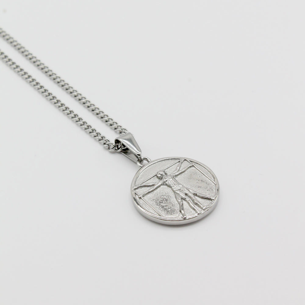 Convex Vitruvian Man Pendant