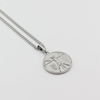 Convex Vitruvian Man Pendant