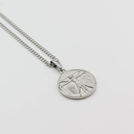 Convex Vitruvian Man Pendant