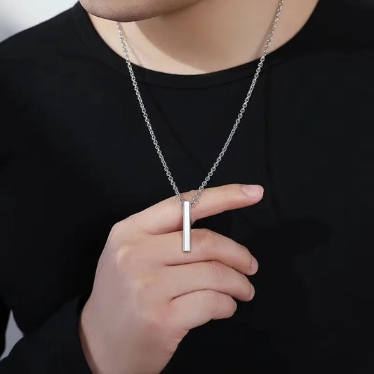 O Chain Bar Pendant