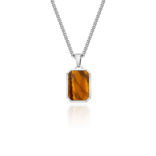 Rectangle Tiger Eye Pendant